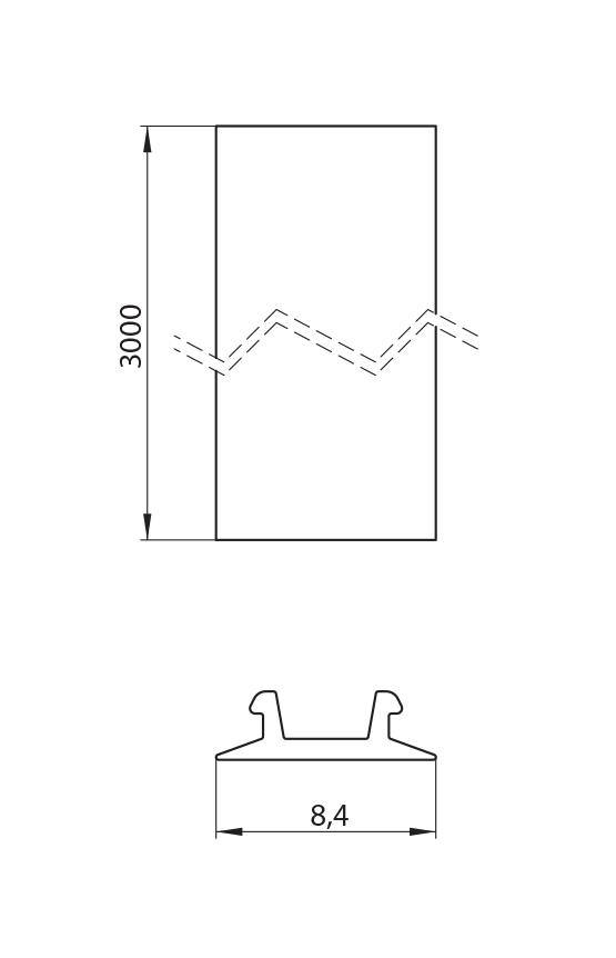 Dimension drawing
