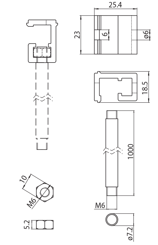 Dimension drawing